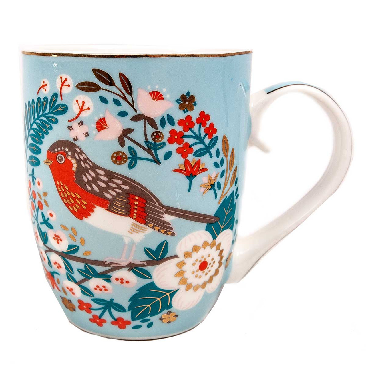 Single Birdy Mug - Robin