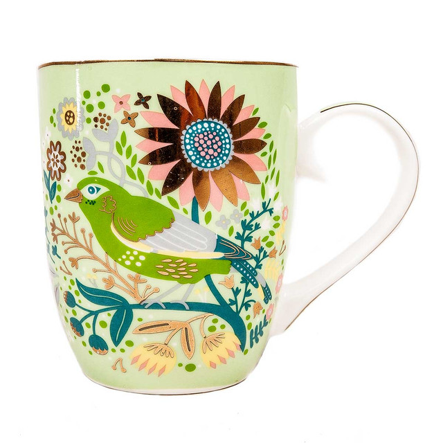Single Birdy Mug - Greenfinch