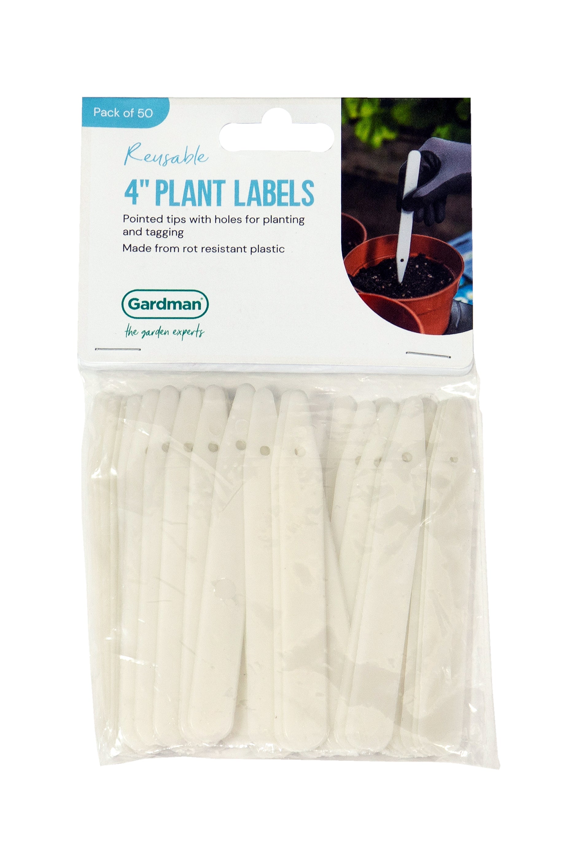 Gardman 4" Plant Labels - 50 Pack