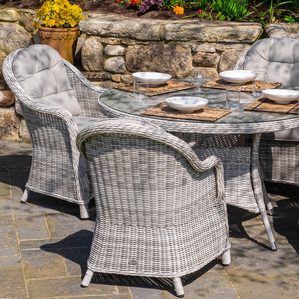 Sepino - 4 Seater Round Set (Light Grey)