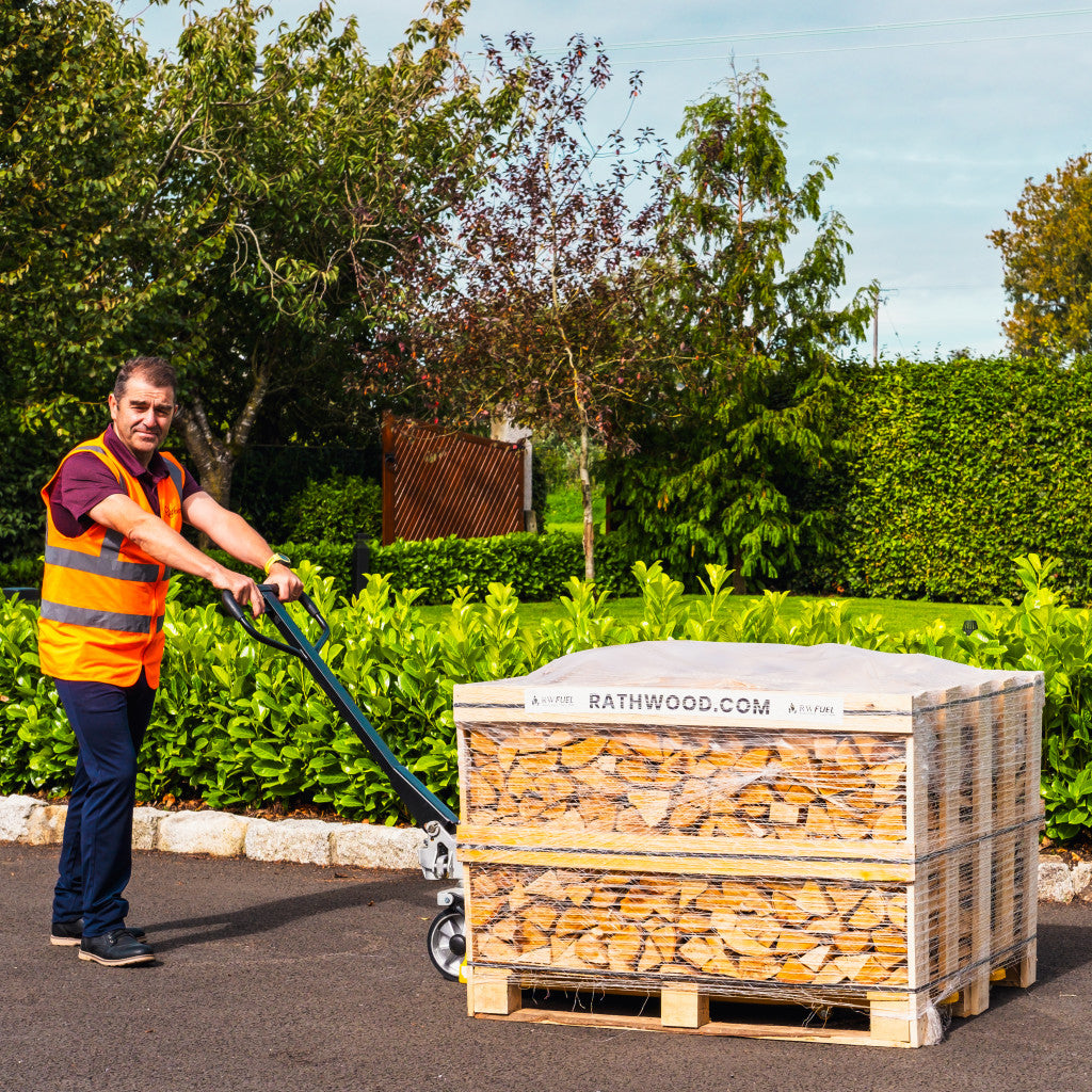 Hardwood Firewood 1m³ - 400kg Kiln Dried (4 Row) Pallet