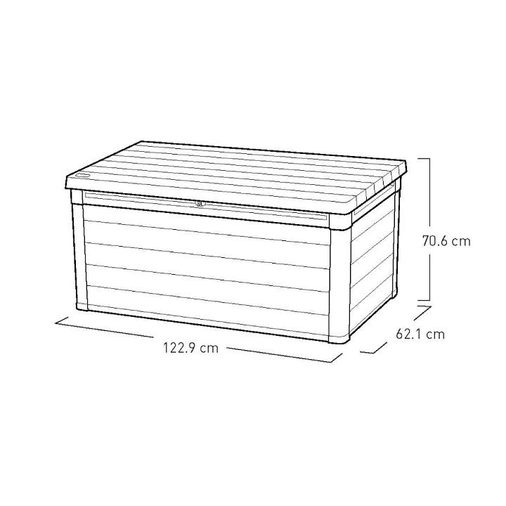 Denali 100 Deck Box (Dark Grey)