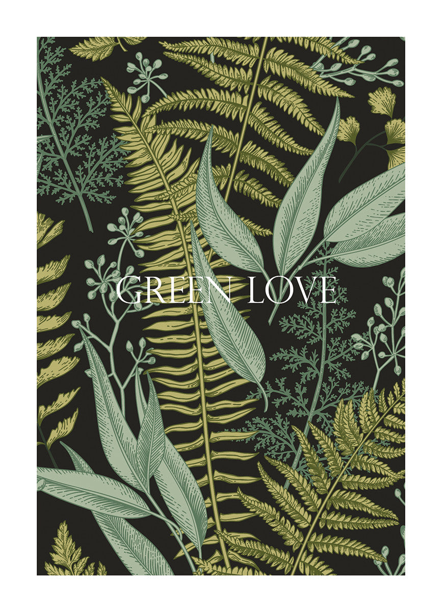 Green Love, 15cmx21cm art block