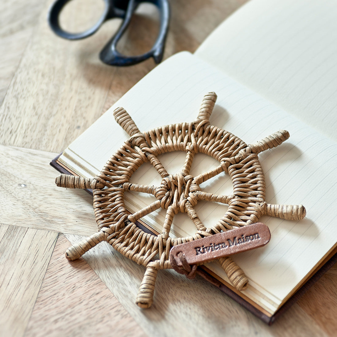 RR Rattan Steering Wheel Decoration