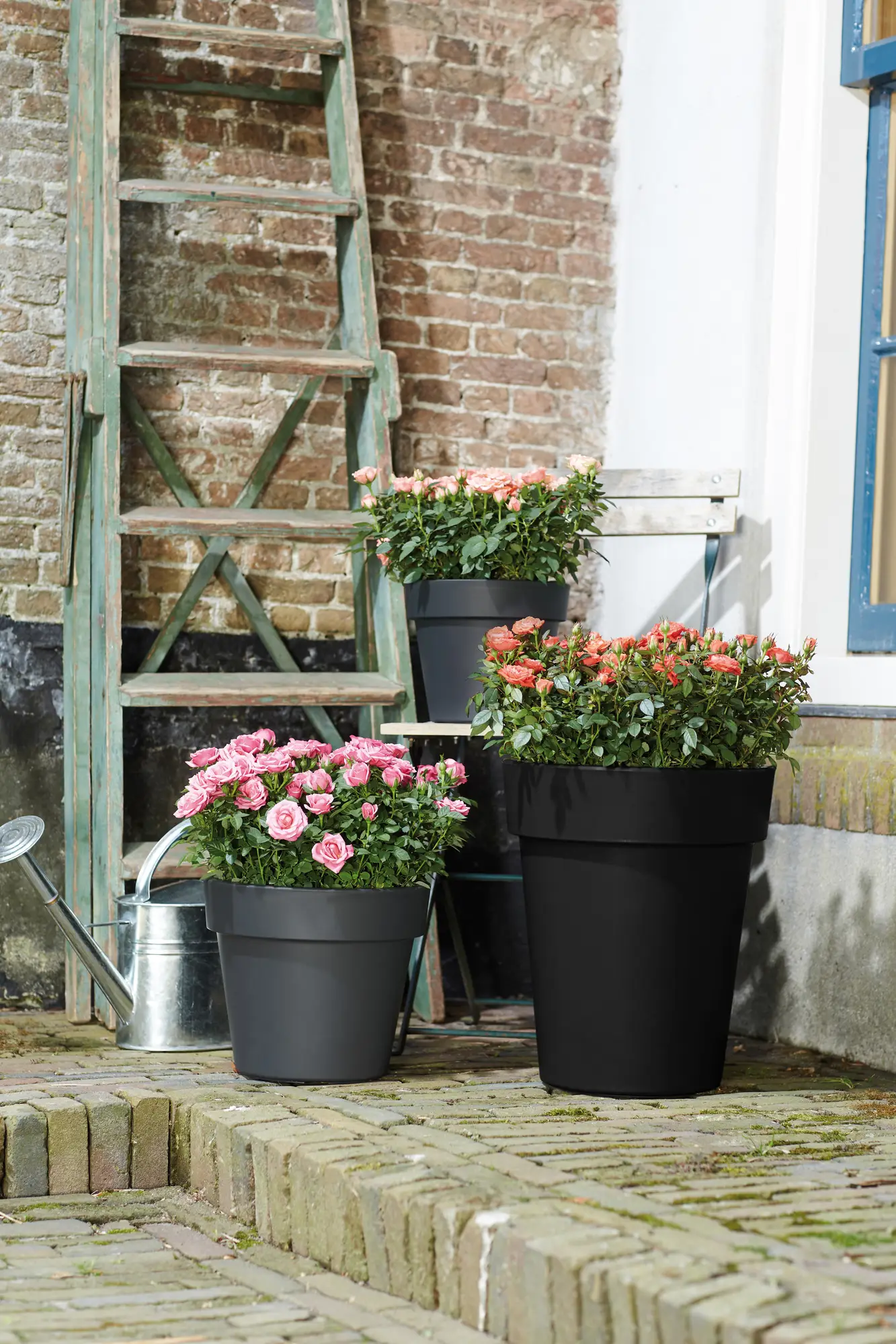 Green Basics Top Planter High 35Cm (Black)