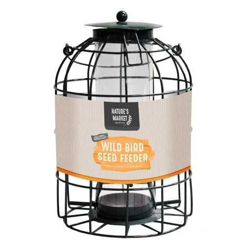 Natures Market Seed Feeder With Squirrel Cage