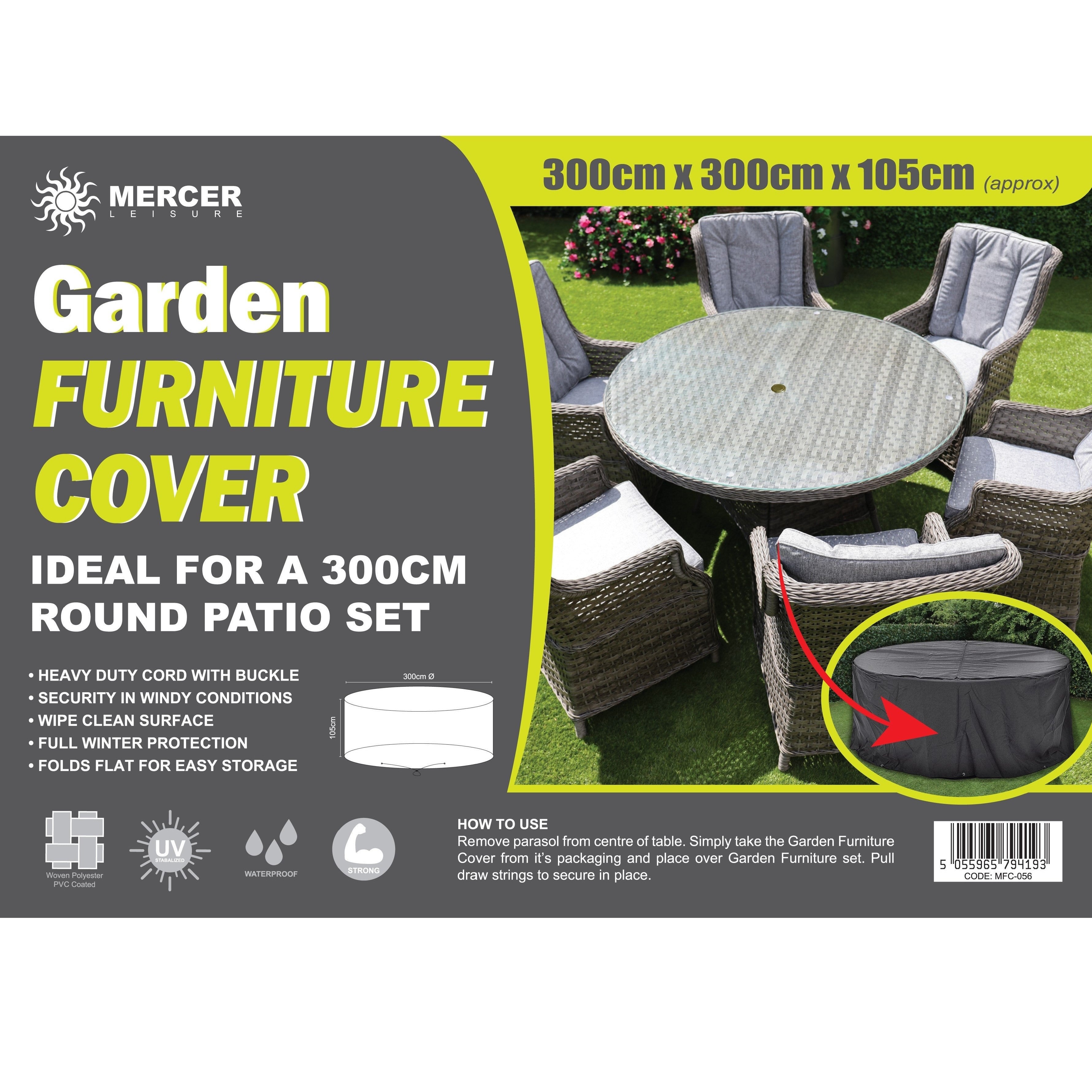 Protective Cover - 300 cm Round Furniture Sets