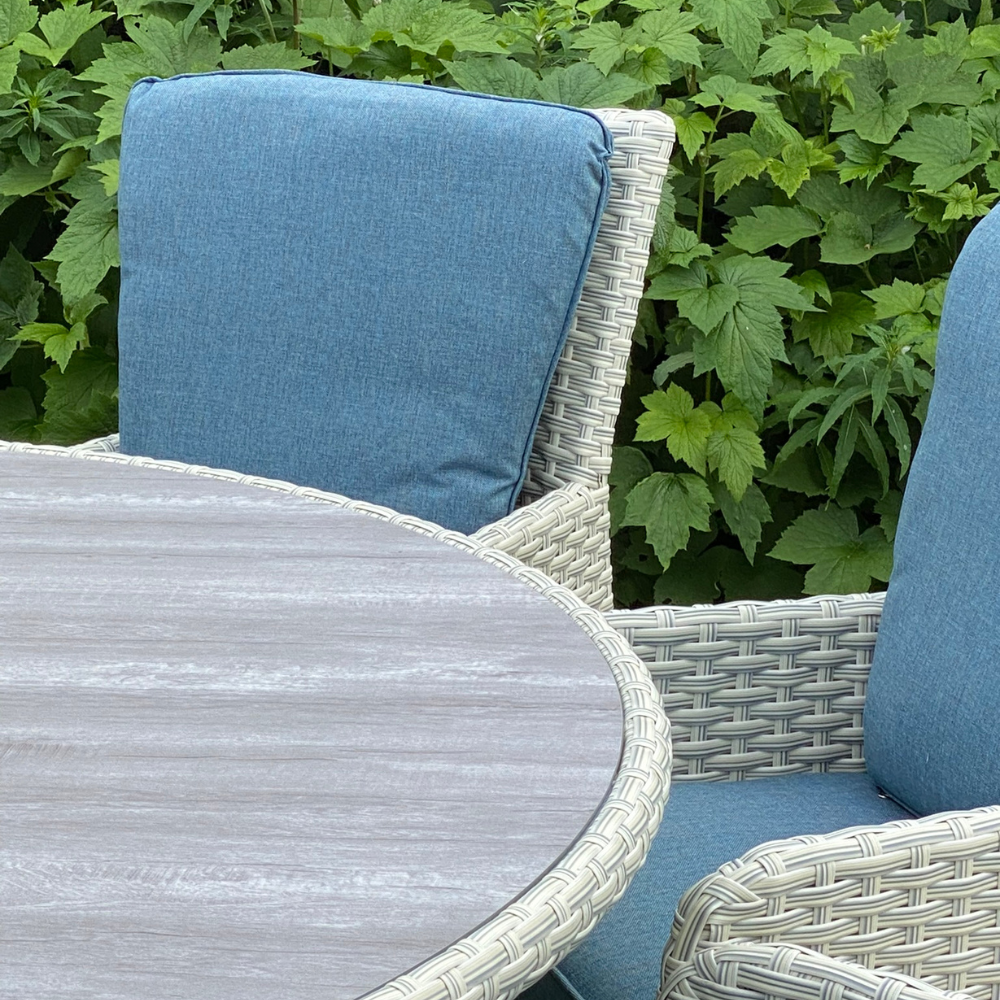 Lisbon - 8 Seater Round Set (Cream)