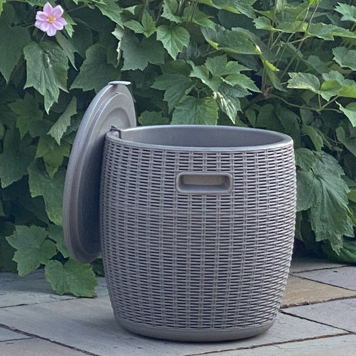 Budapest - 37L Cooler Storage Stool (Grey)