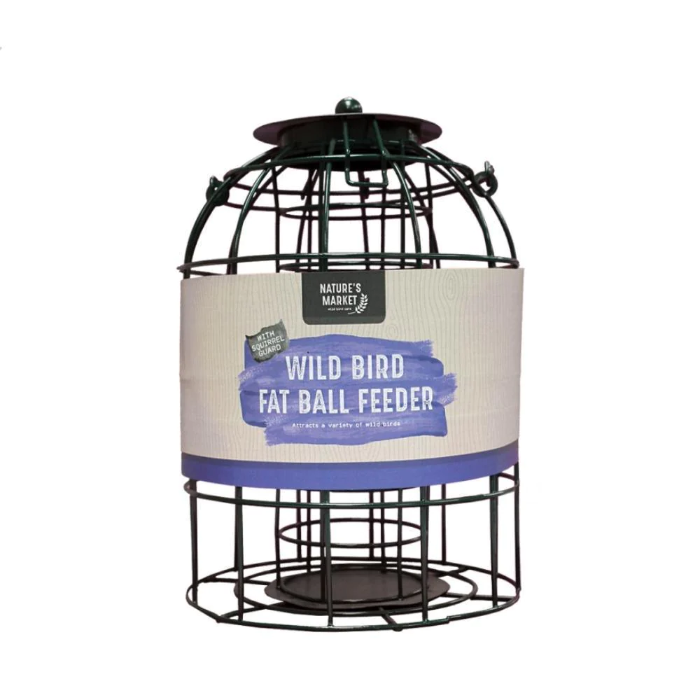 Natures Market Fat Ball Feeder With Squirrel Guard